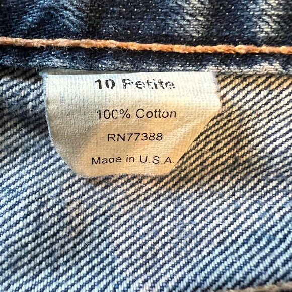 J crew 10p boot cut cropped jeans 100% cotton - Picture 6 of 6